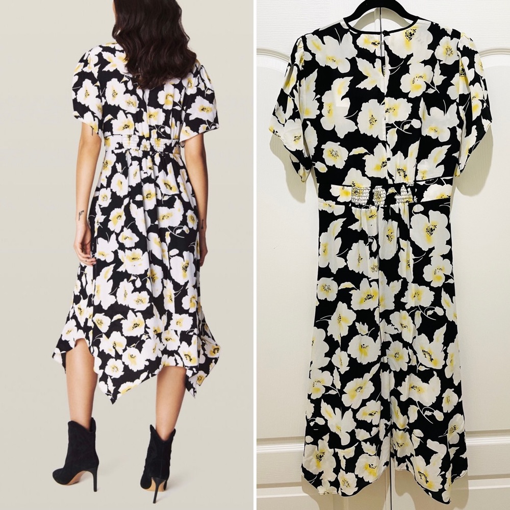 BA&SH floral midi dress M - Picture 2 of 10
